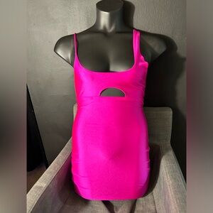Vibrant Pink Sleeveless Dress Small